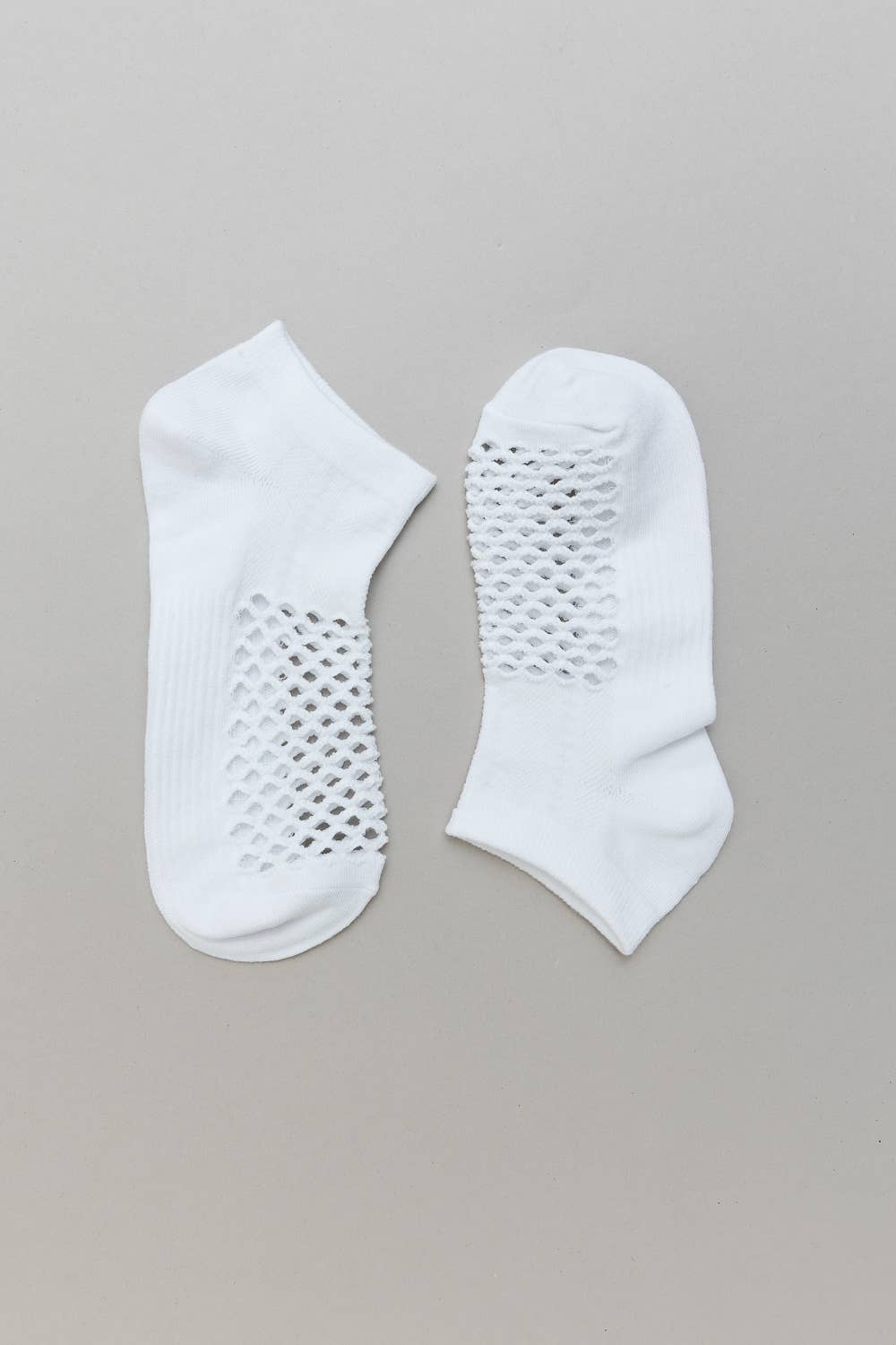 Off White Fishnet Hollow Seamless Socks