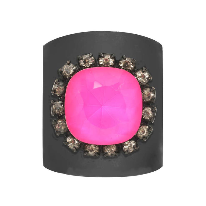 Sydney Square in Electric: Black/Pink