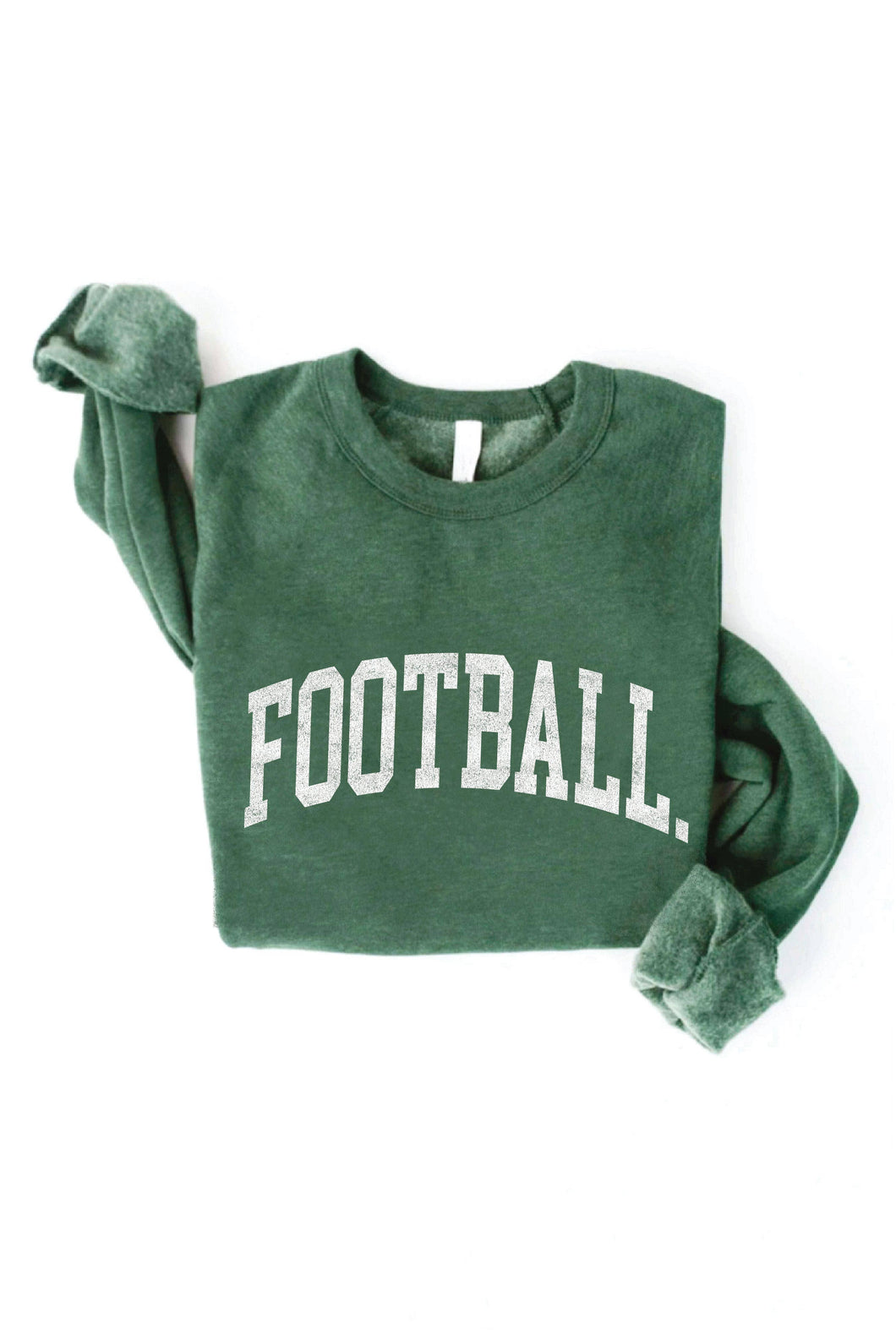 Heather Forest Football Graphic Sweatshirt