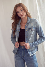 Zoey denim Distressed Kancan Jacket 4/12/23 5987