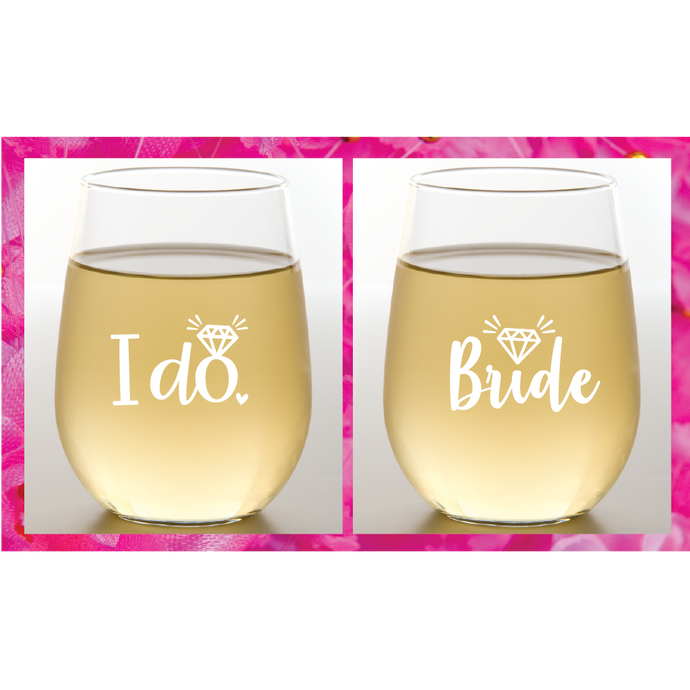 BRIDE COLLECTION Shatterproof Wine Glasses