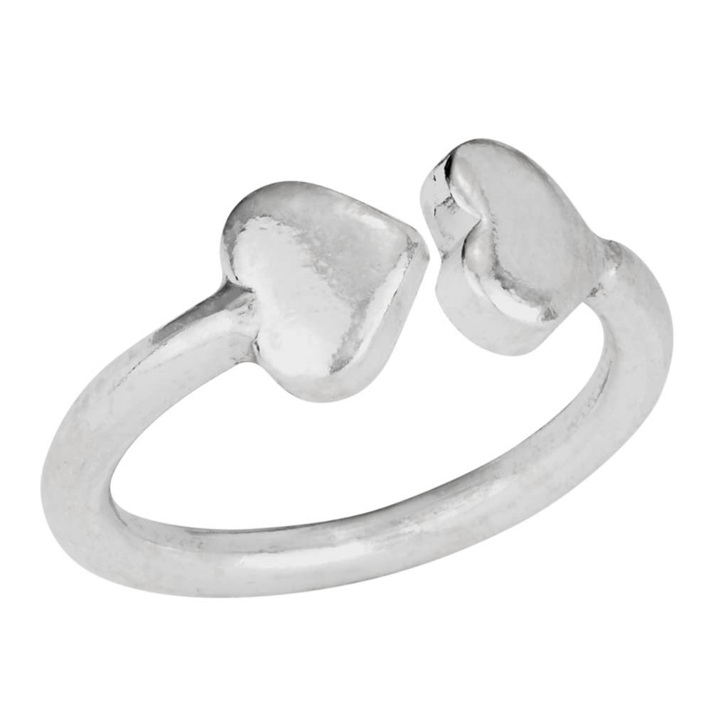 Love to Love You Sterling Silver Heart Ring 7