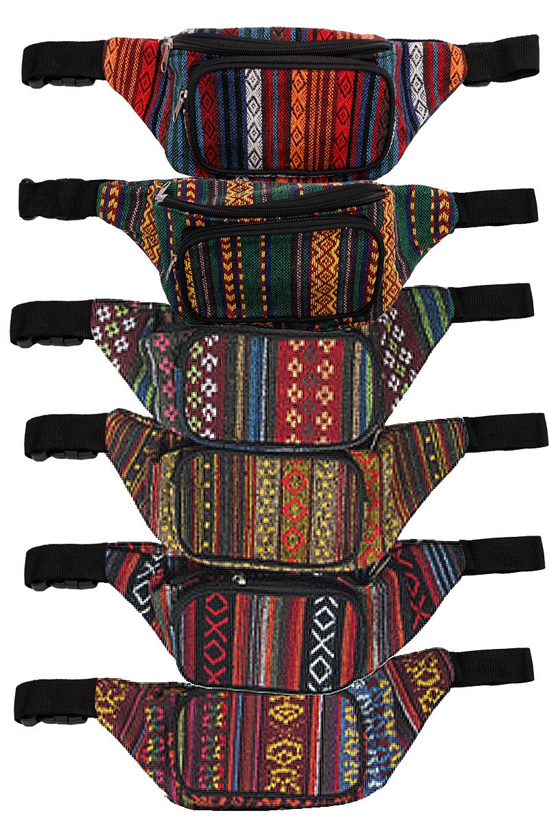 Boho Navajo Baja Tribal Woven Fanny Pack 3/8/23 5758