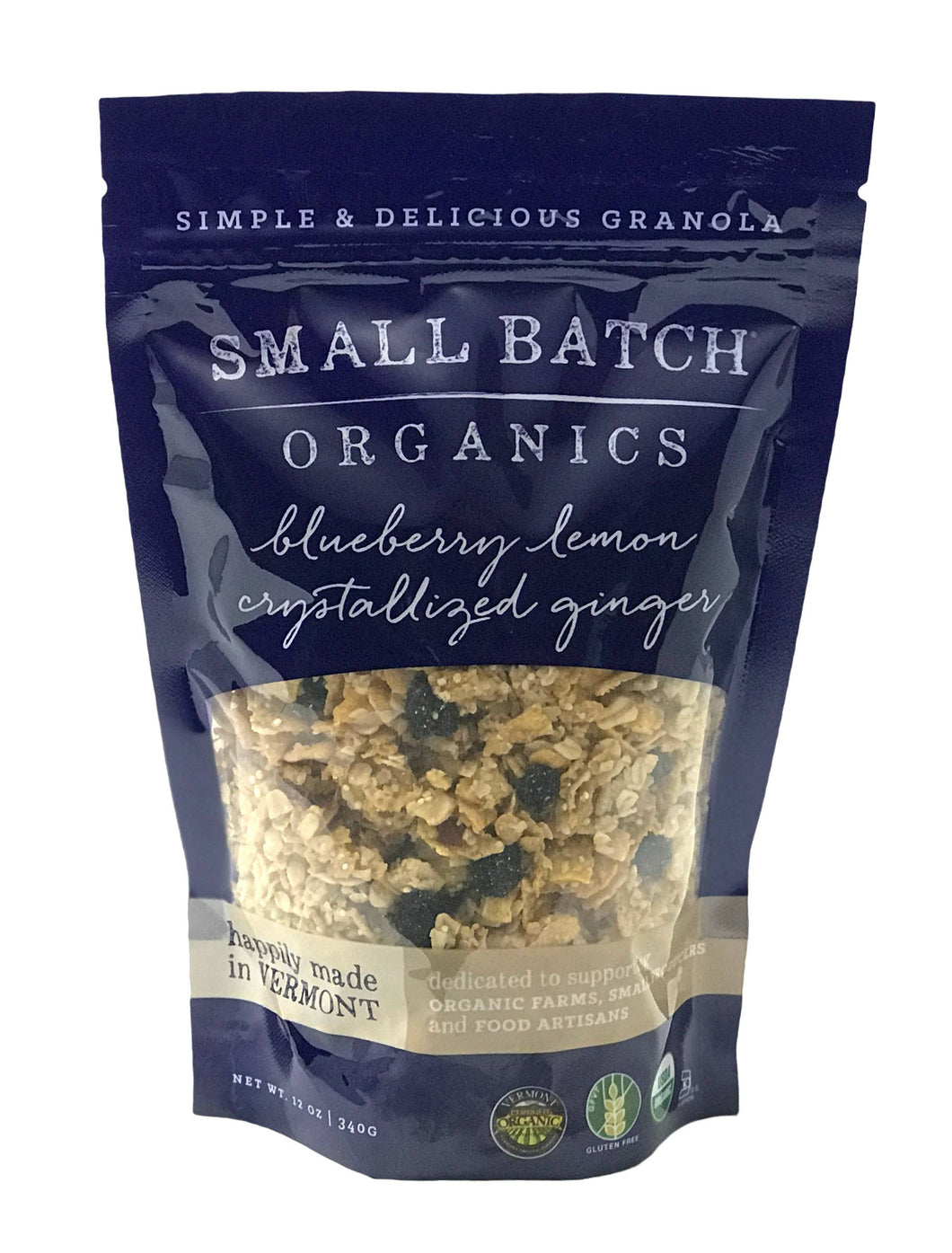 12oz Blueberry Lemon Crystallized Ginger Granola