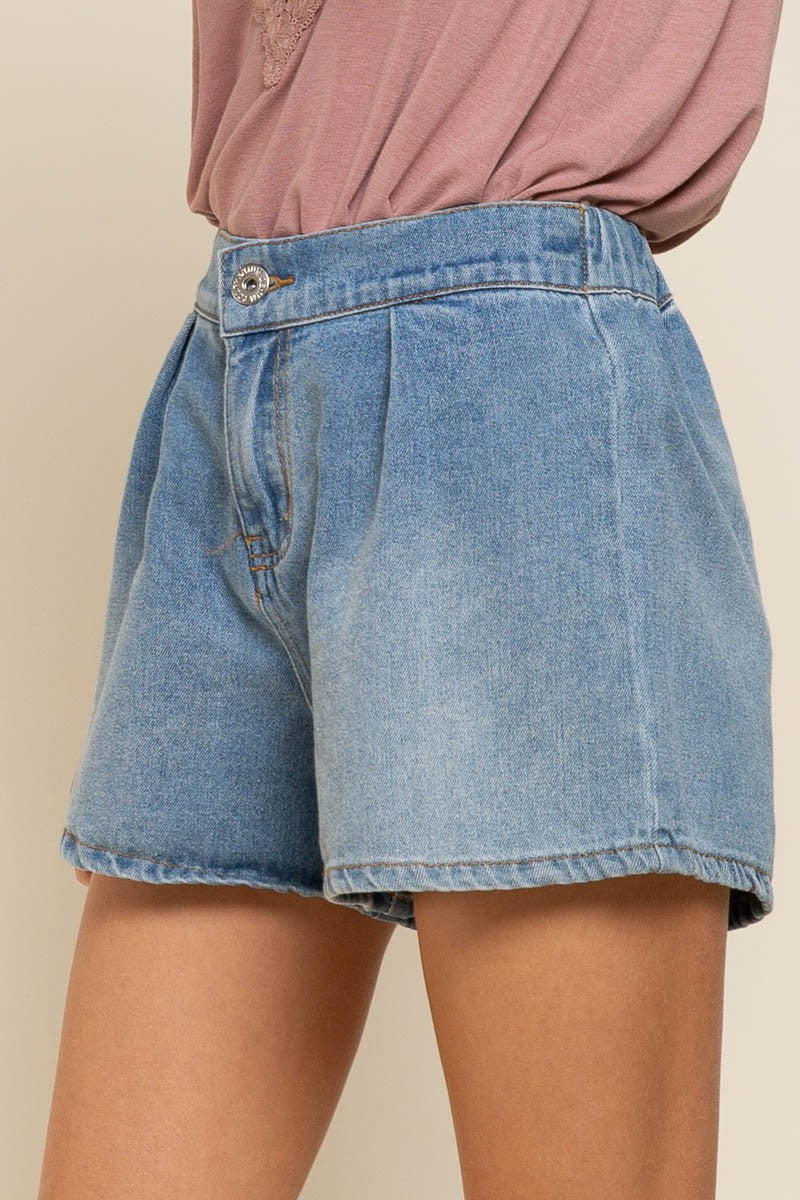 Denim Casual Wide Leg POL Shorts 12/6/22 4923