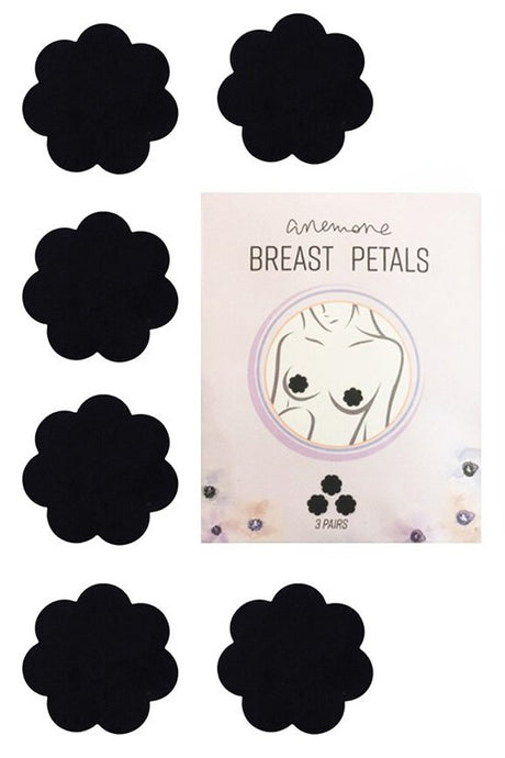 Black Breast Petals 3 Pair 6/23/23 8089