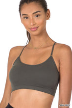 Ash Grey Cross Back Padded Seamless Zenana Bralette 1/19/23 5410