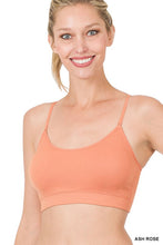 Ash Rose Cross Back Padded Seamless Zenana Bralette 1/19/23 5377