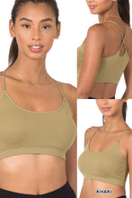 Khaki Cross Back Padded Seamless Zenana Bralette 1/19/23 5419