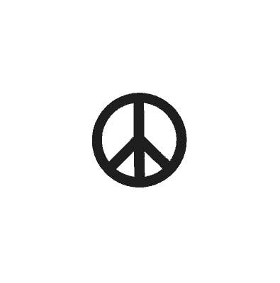 Peace Sign Window Sticker – B'Dazzled Shop