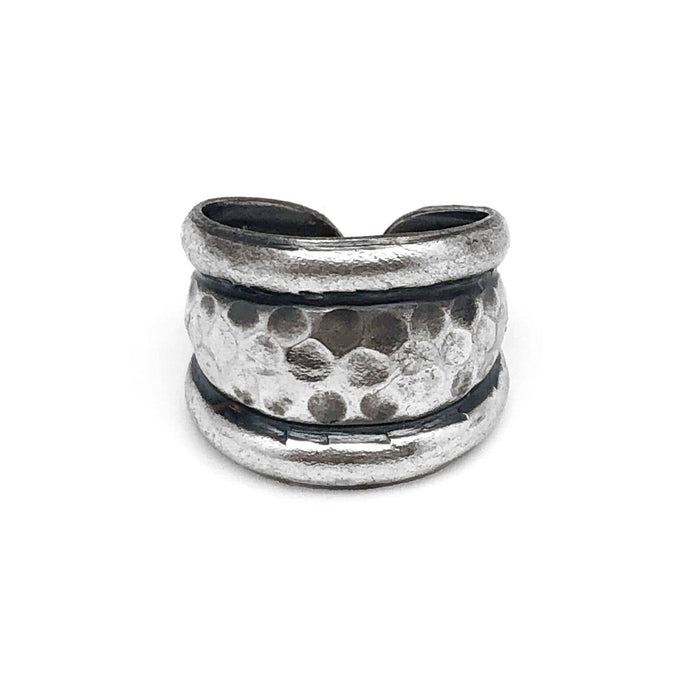 Kashi Raised Edges Embossed Ring