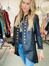 Black Herringbone Faux Leather Sgt Pepper Venti6 Jacket 11/11/24 5058