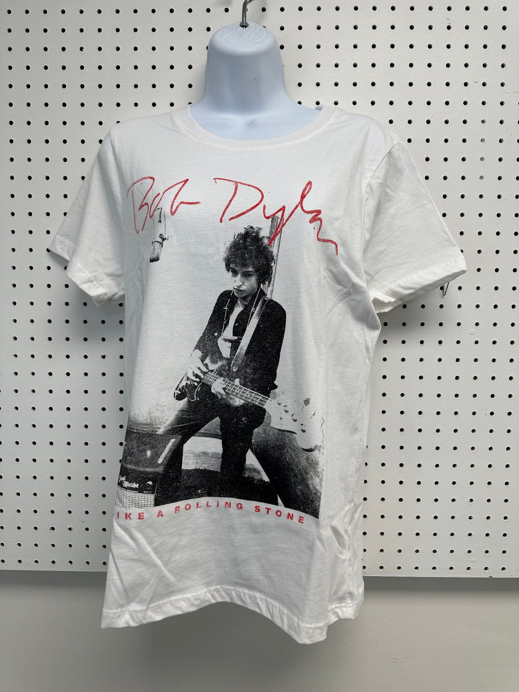 White Bob Dylan Rolling Stones Tee 3/14/23