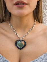 Handmade Mirrored Heart Necklace