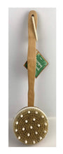 Massaging Spa Dry Brush with nodes (Long wooden handle)