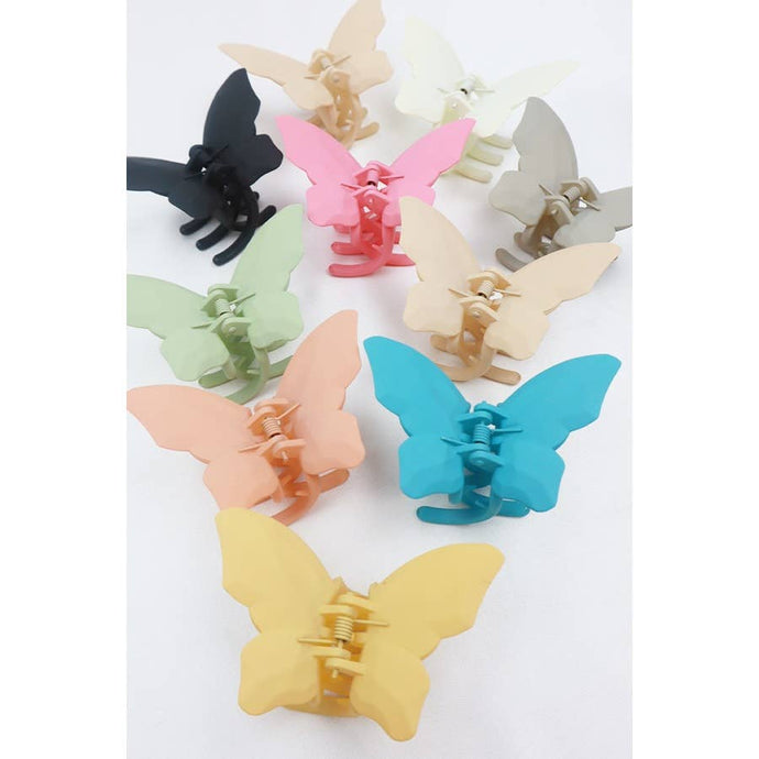Matte Butterfly Hair Claw
