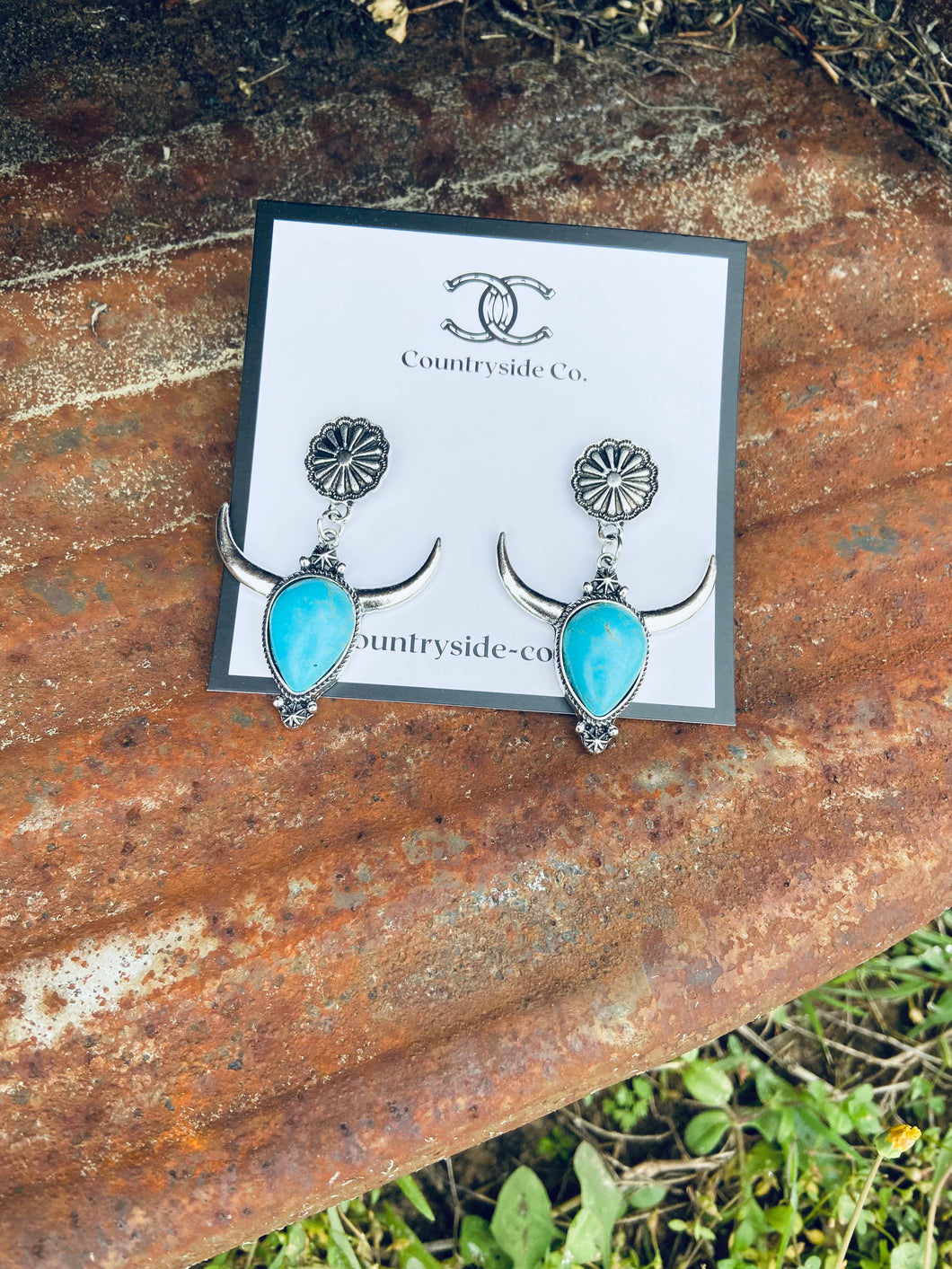 Western Bull Earrings