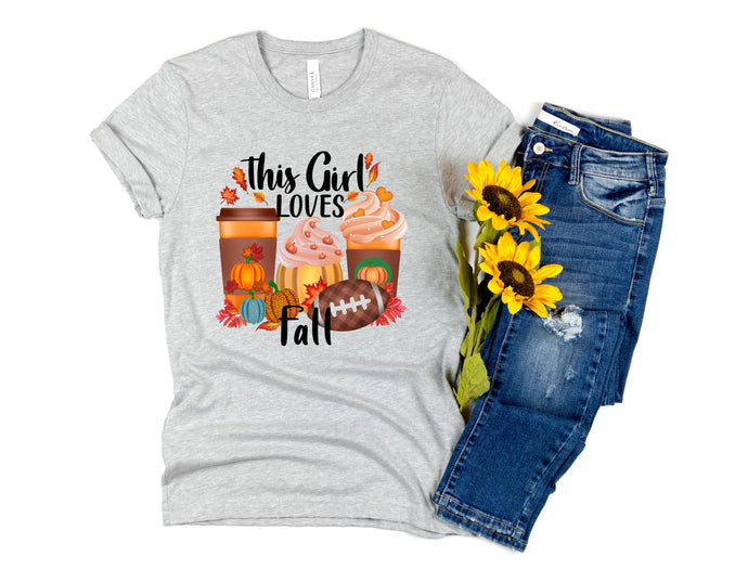 This Girls Loves Fall Shirt, Pumpkin Spice Shirt