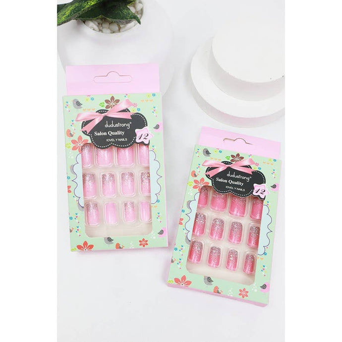 Glitter Square Nail Set