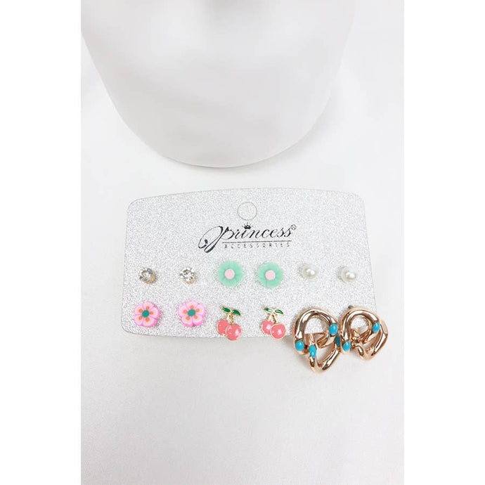 6-pair Multi Earring Set