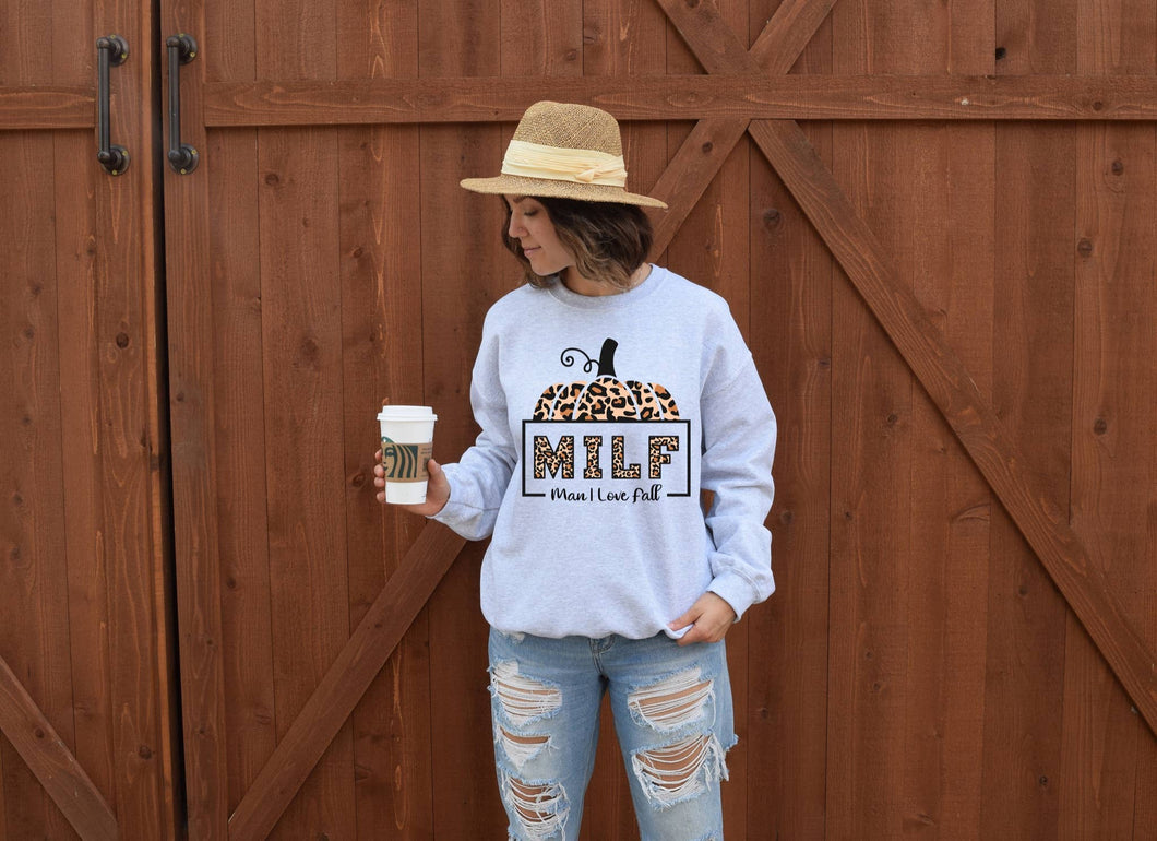 Ash MILF Leopard Sweatshirt