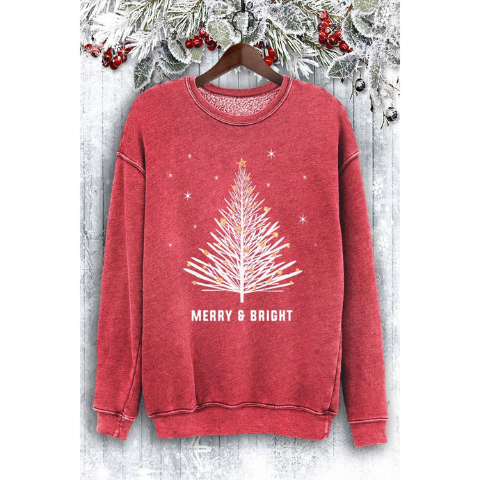 Mineral Scarlette Red Merry N Bright Glitter Mineral Sweatshirts
