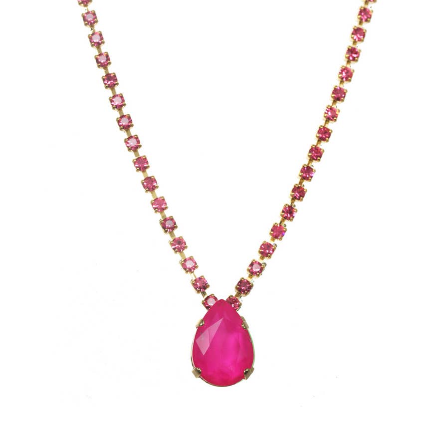Milli Necklace in Electrics: Electric Pink