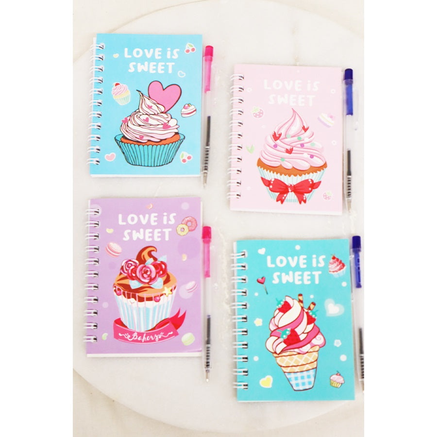 Cupcake Notebook and Pen Set